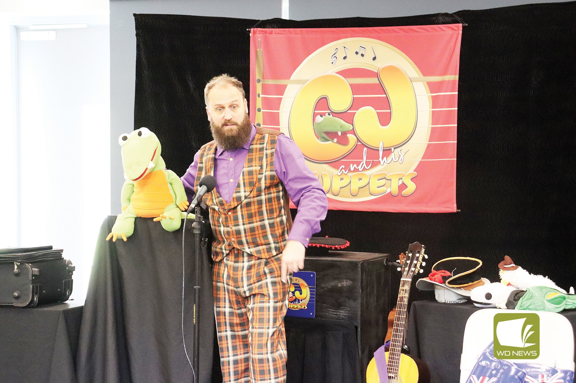 Fun: Youngsters swarmed to the Timboon Library on Friday for a special show.