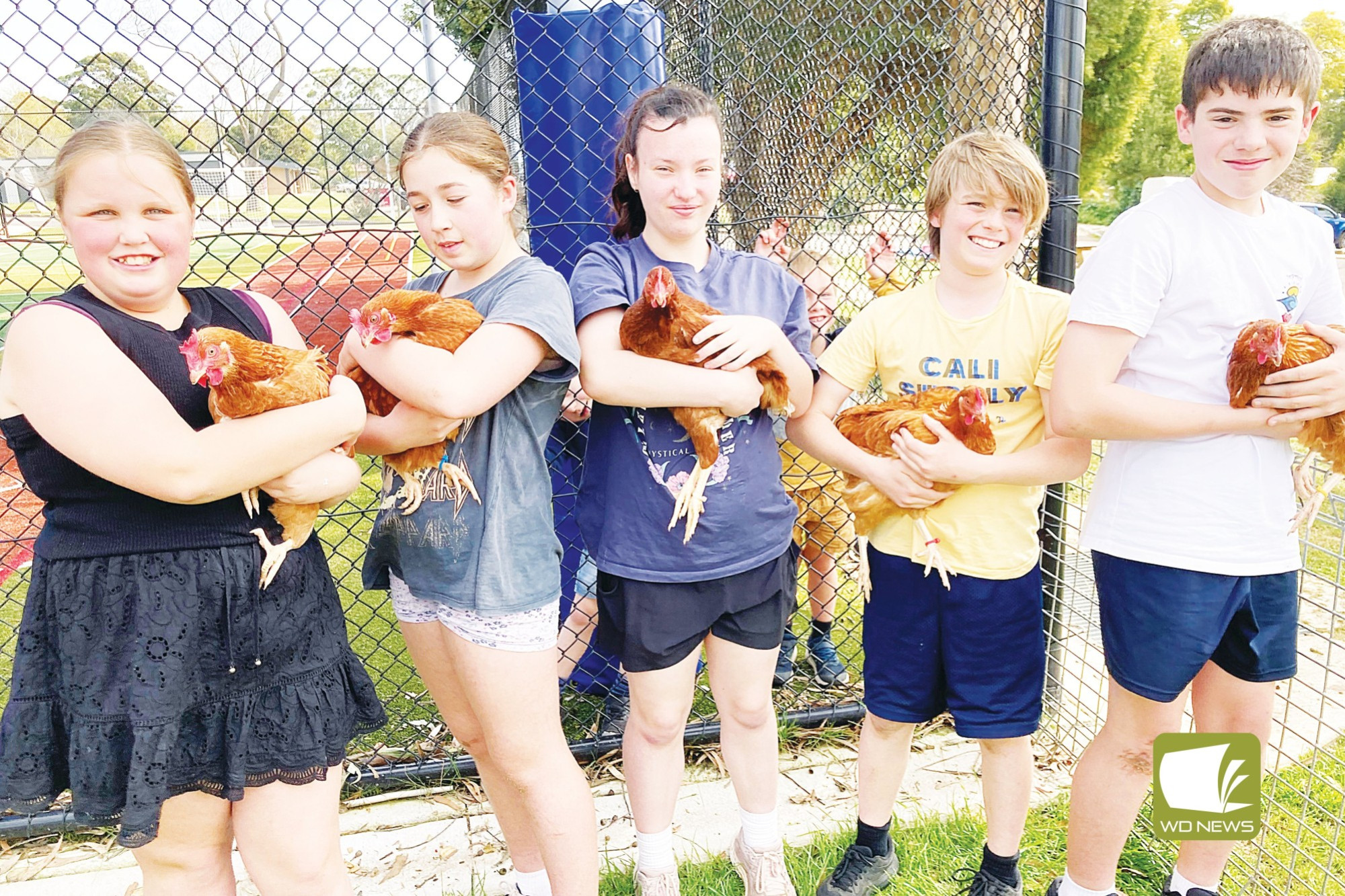 Animal therapy was one of the sessions on offer for students at Timboon P-12 School.