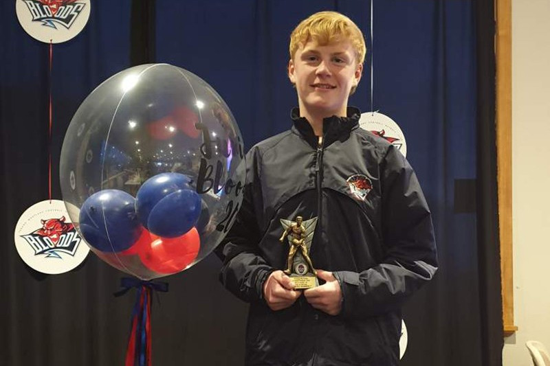 Under 16 footballer Harvey Roberts.