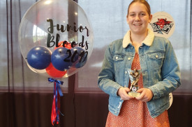 Lucy Finnerty won the Sunday junior competition’s 14 and under netball best and fairest.