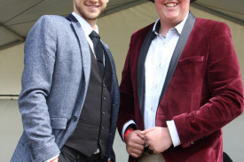 Overseas talent: Nick Bearham from South London was announced as the Best Dressed Male on the day, with Warrnambool’s Jake Carter the runner-up. 
