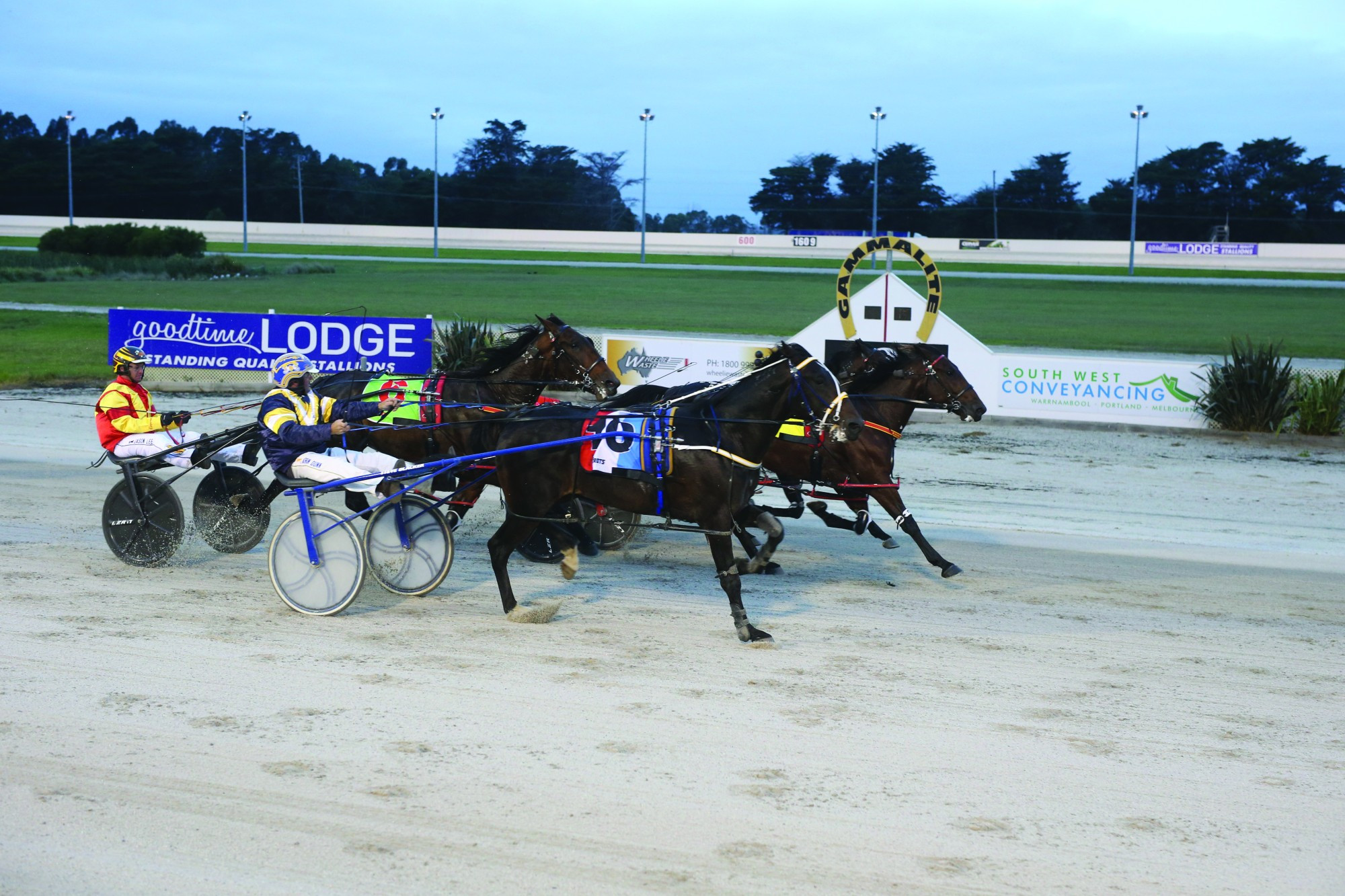 Troubador and Tim McLean narrowly got home in the first race on Tuesday night.