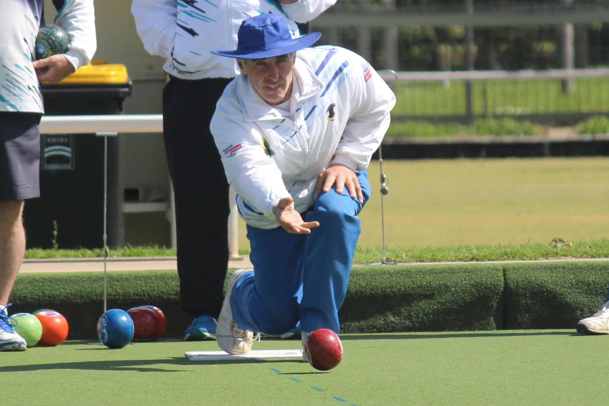 Richard Draffen was part of Mortlake Blue’s big victory in the latest round of Western District Bowls Division Saturday pennant.