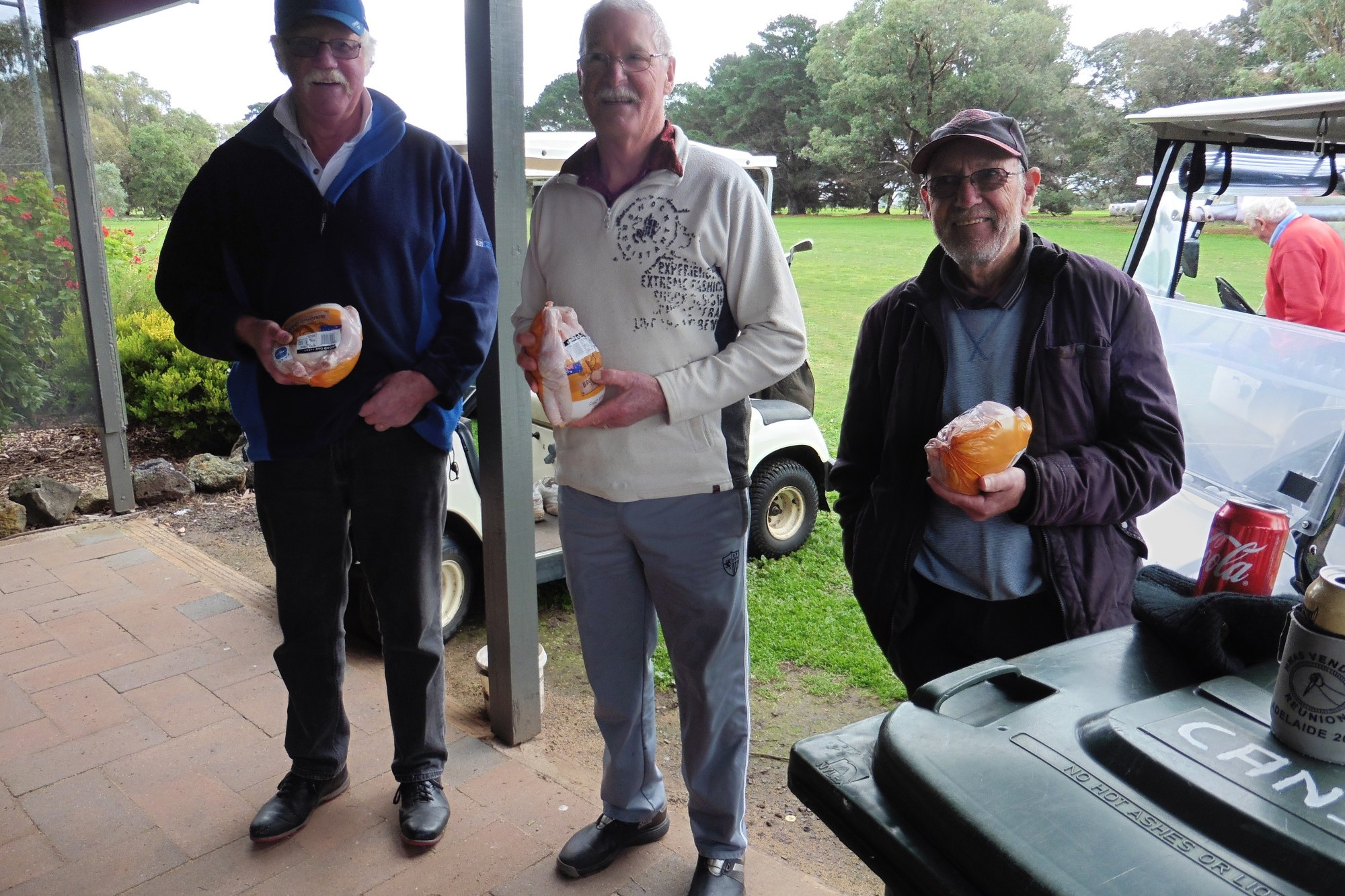 Mortlake Golf Club players Peter Palmer, John Rantall and Glen Byers enjoyed strong rounds in the veteran’s three stick event last Wednesday.
