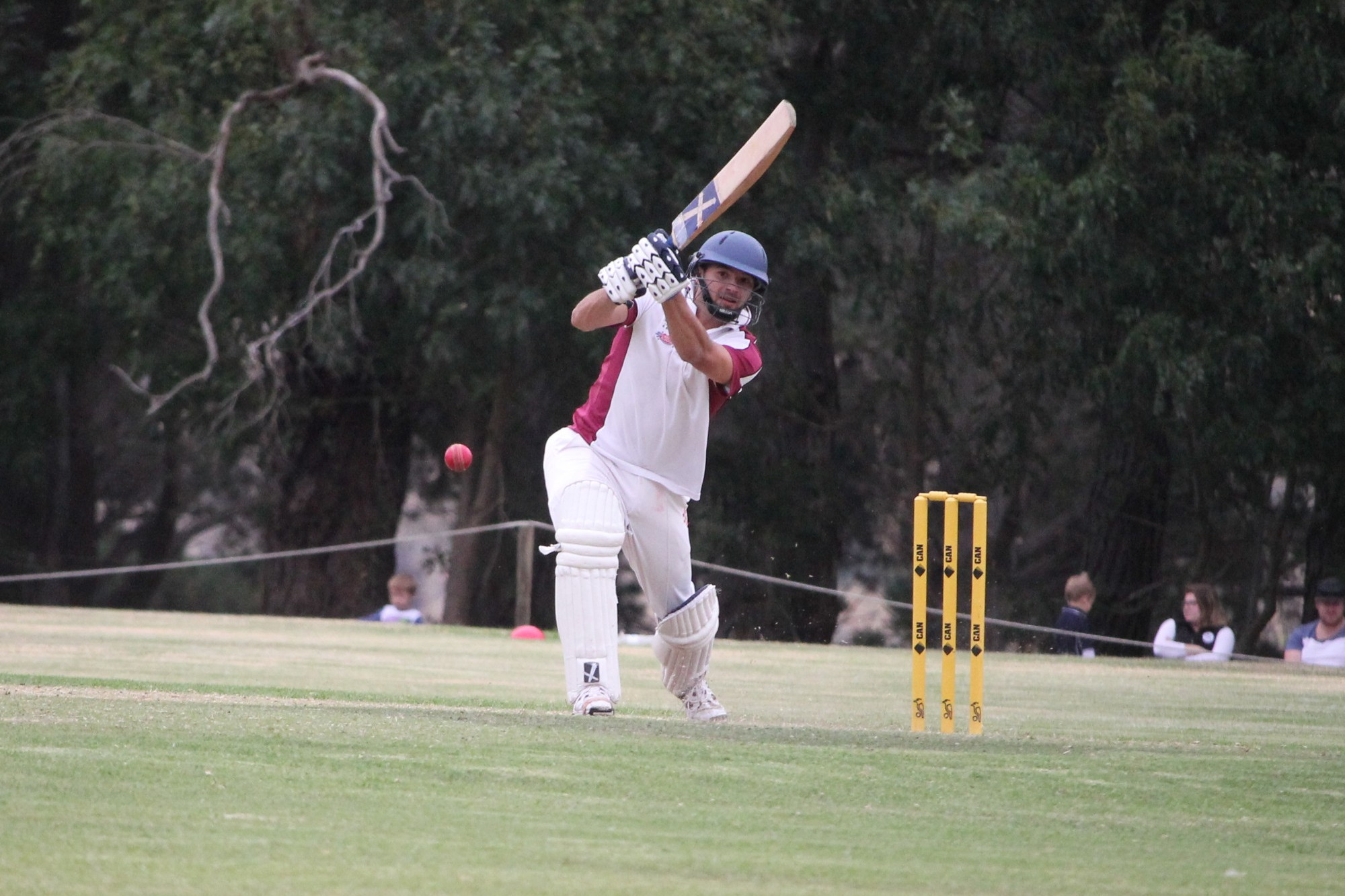 Gus Bourke was important with both bat and ball for Noorat in their victory against Simpson last Saturday.