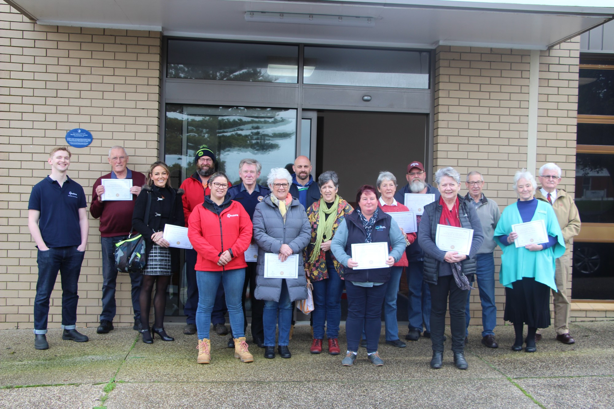 Funding boost: Community groups which received funding from Mortlake South Wind Farm developer Acciona met for a morning tea last week. The groups took the opportunity to show their appreciation, discuss their projects and share exciting ideas for the future.