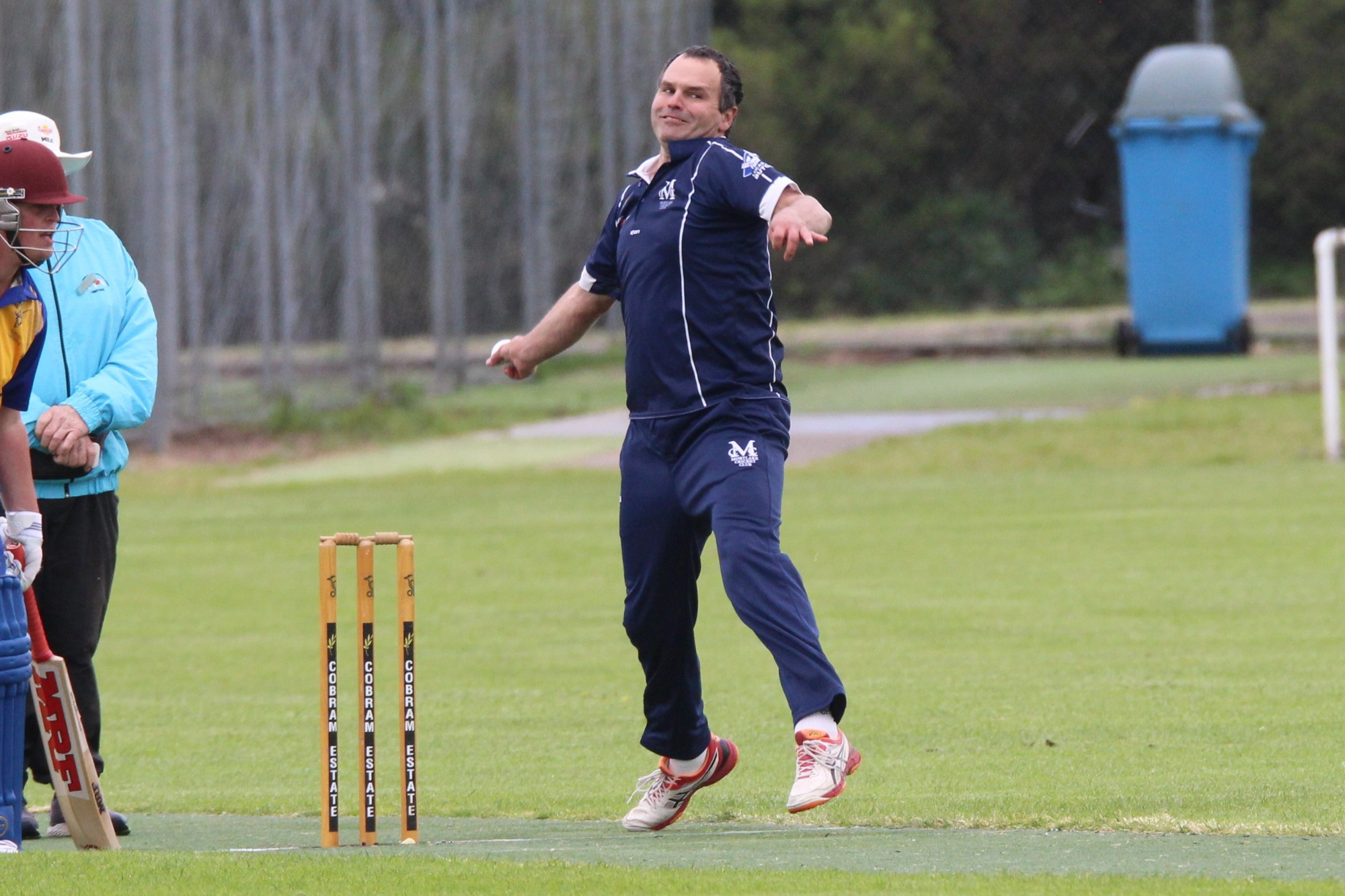 Starring role: Mortlake veteran Clinton Baker was on song with the ball against Terang, claiming 4/15 in the Cats thumping win.