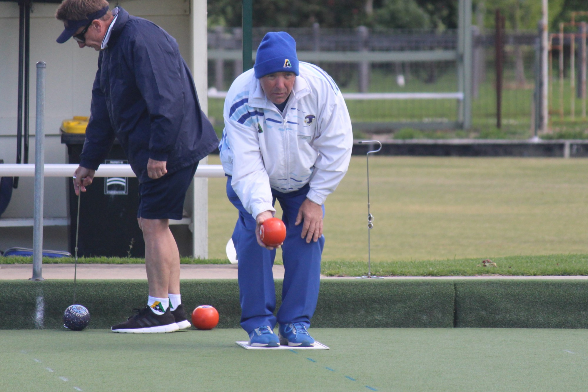 Instrumental: George Draffen played an important role skippering his rink to a big win in Mortlake Blue’s 20 shot win over Port Fairy Red last Saturday.