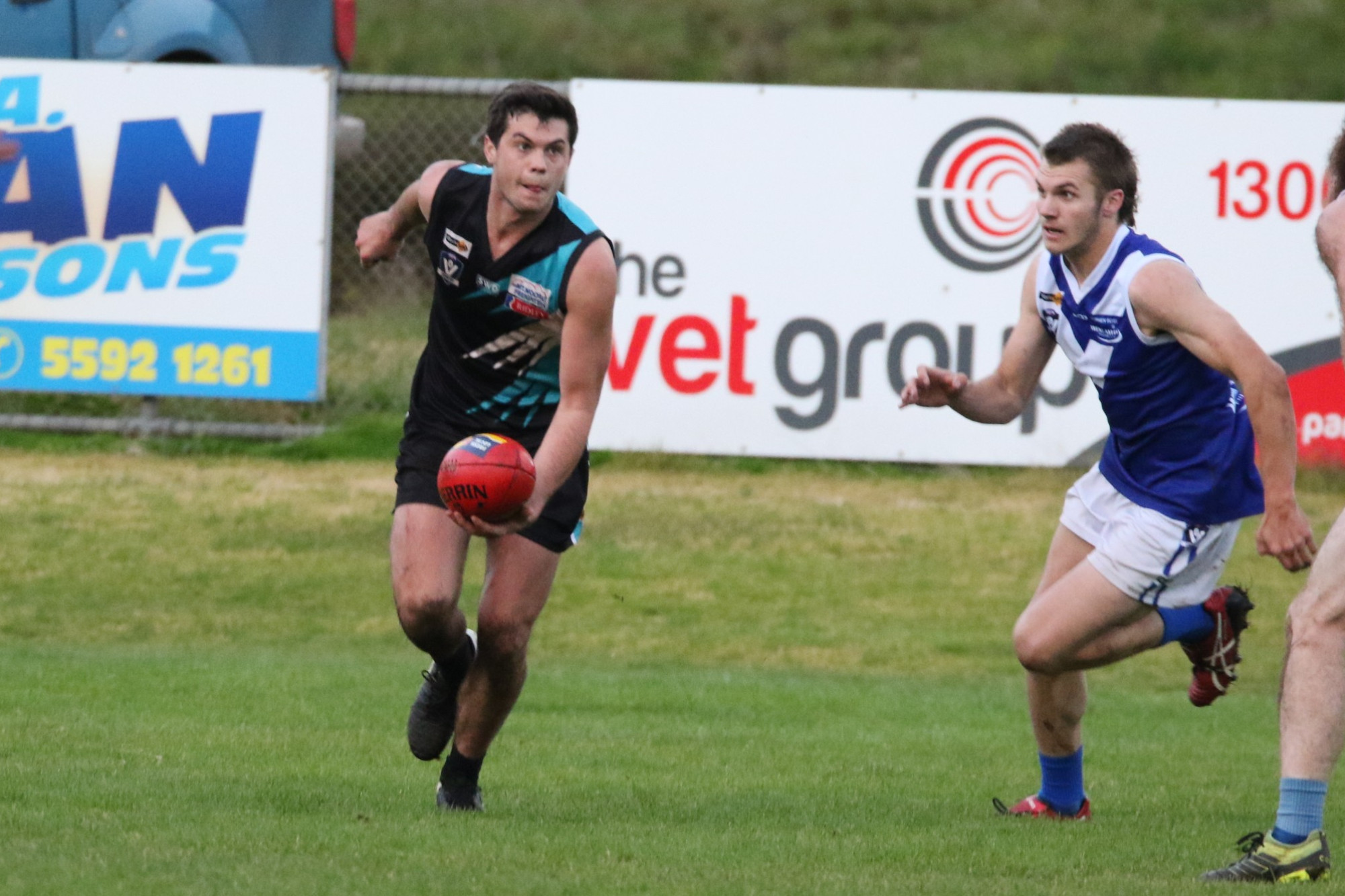 Standing up: Harry O’Sullivan earned praised from Kolora Noorat coach Ben Walsh for his performance in the absence of several stars during the Power’s win over Russells Creek last Saturday.