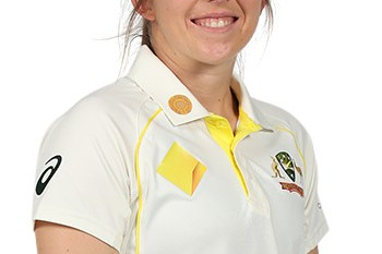 Baggy green received: Mortlake’s Georgia Wareham made her test debut for Australia in the day-night test held last week.