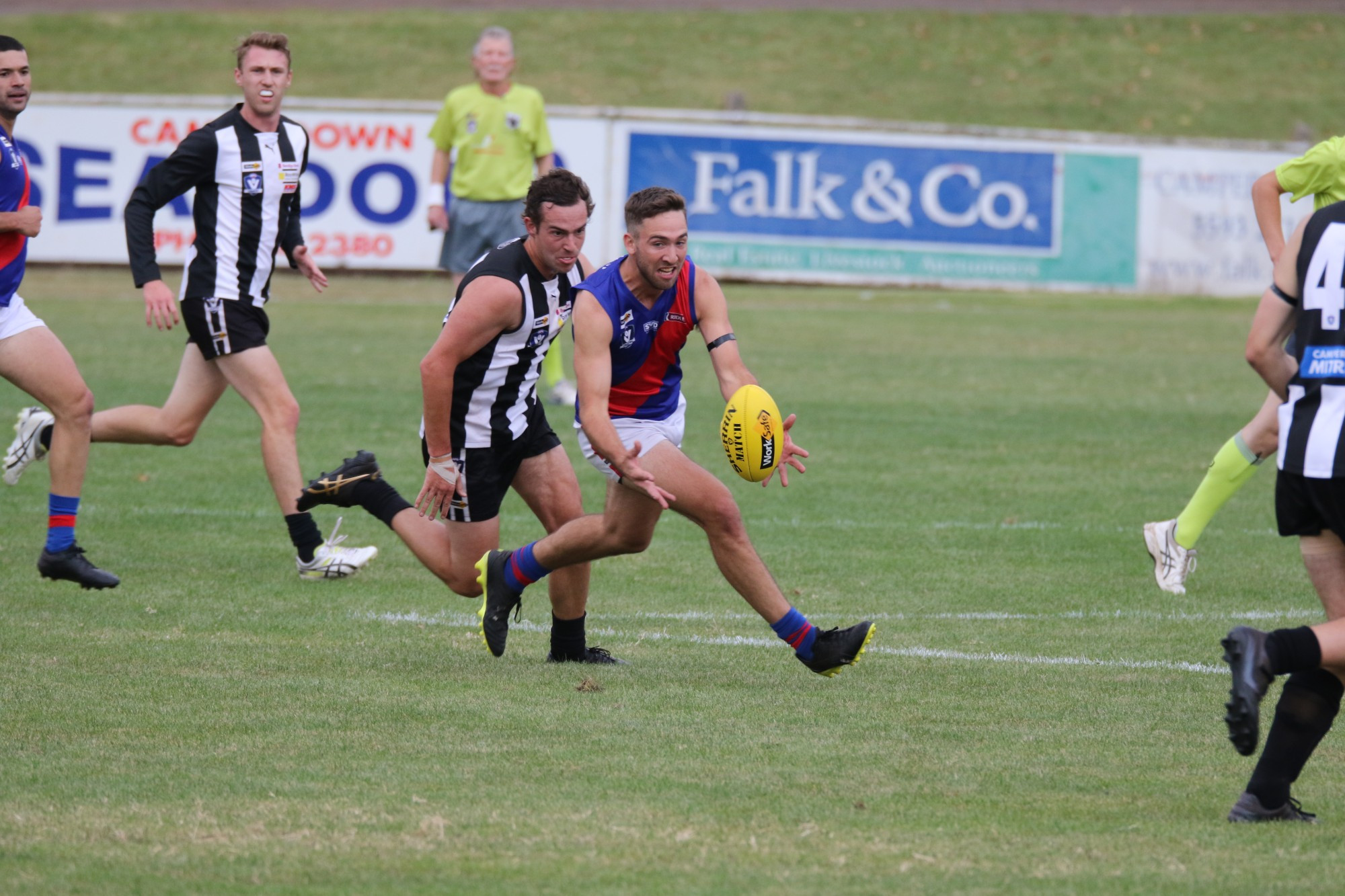 Daniel Kenna was one of seven goal scorers for the Bloods in the team’s four-goal loss to Camperdown.