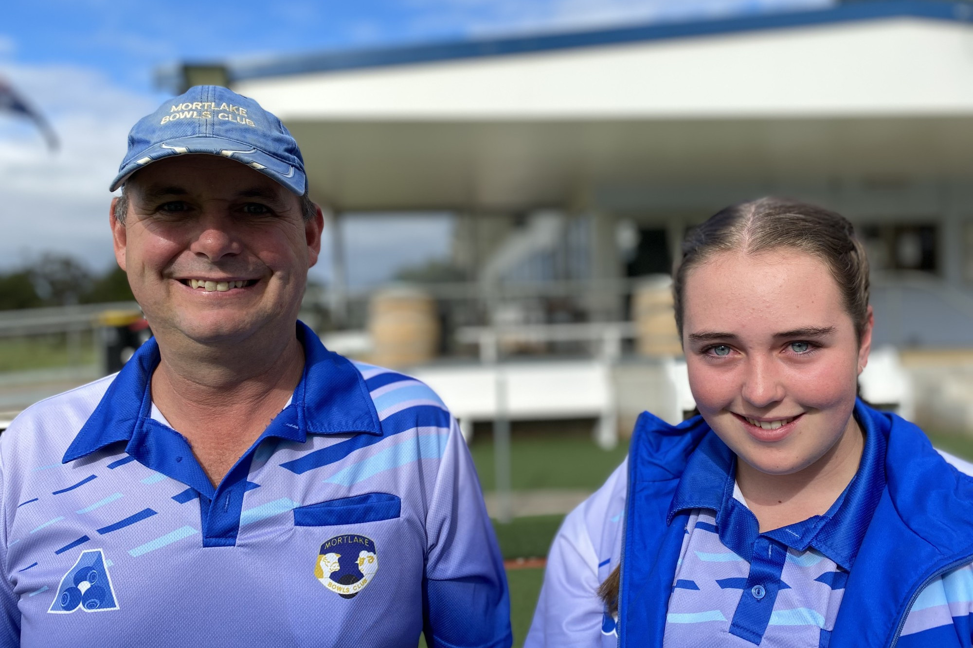 Father Justin Rasmussen and daughter Harmony Rasmussen made history last weekend when they played in their respective B grade finals.