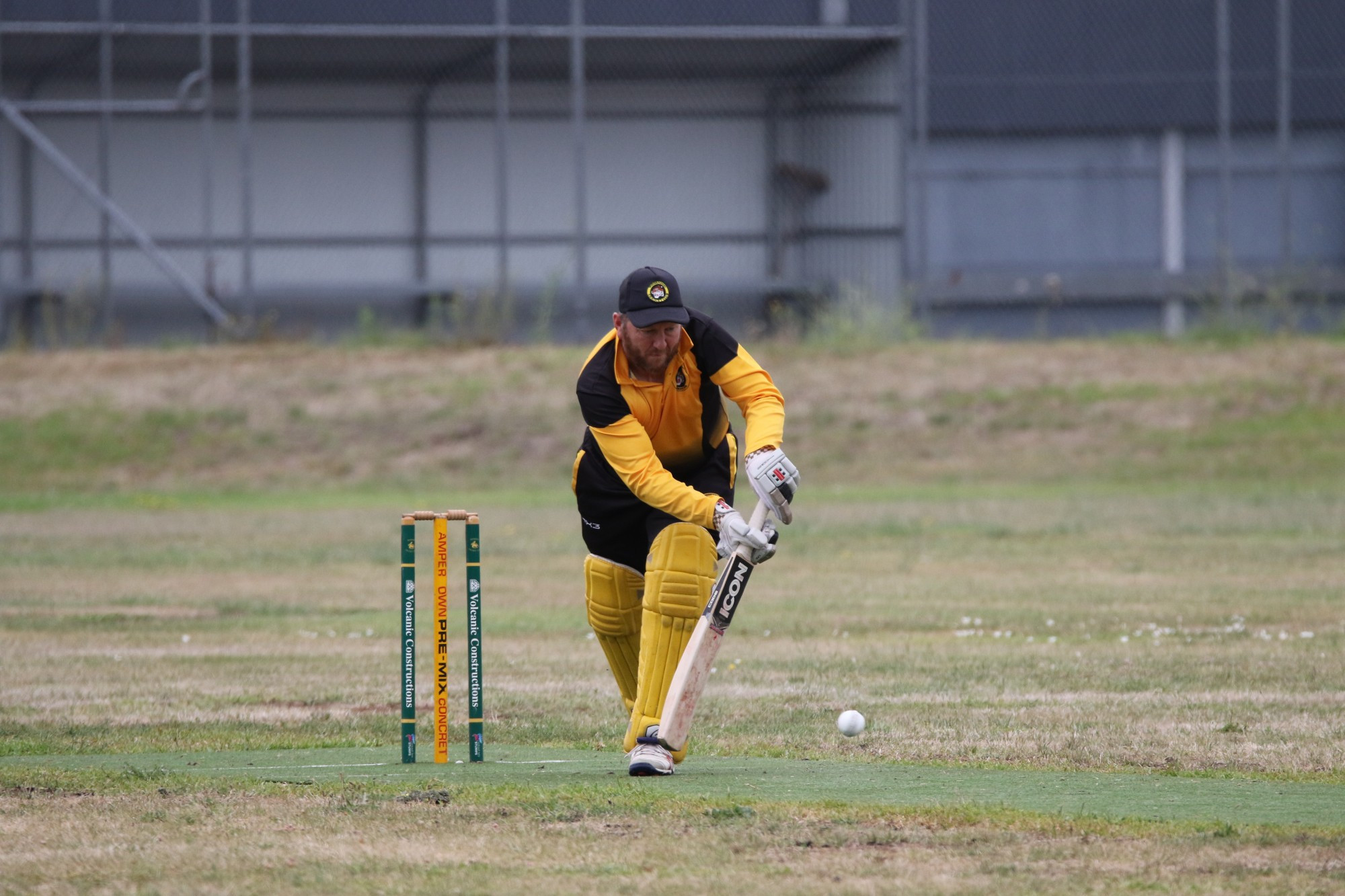 All rounder: Jason Fowler was good with bat and ball in Woorndoo’s defeat to Pomborneit.