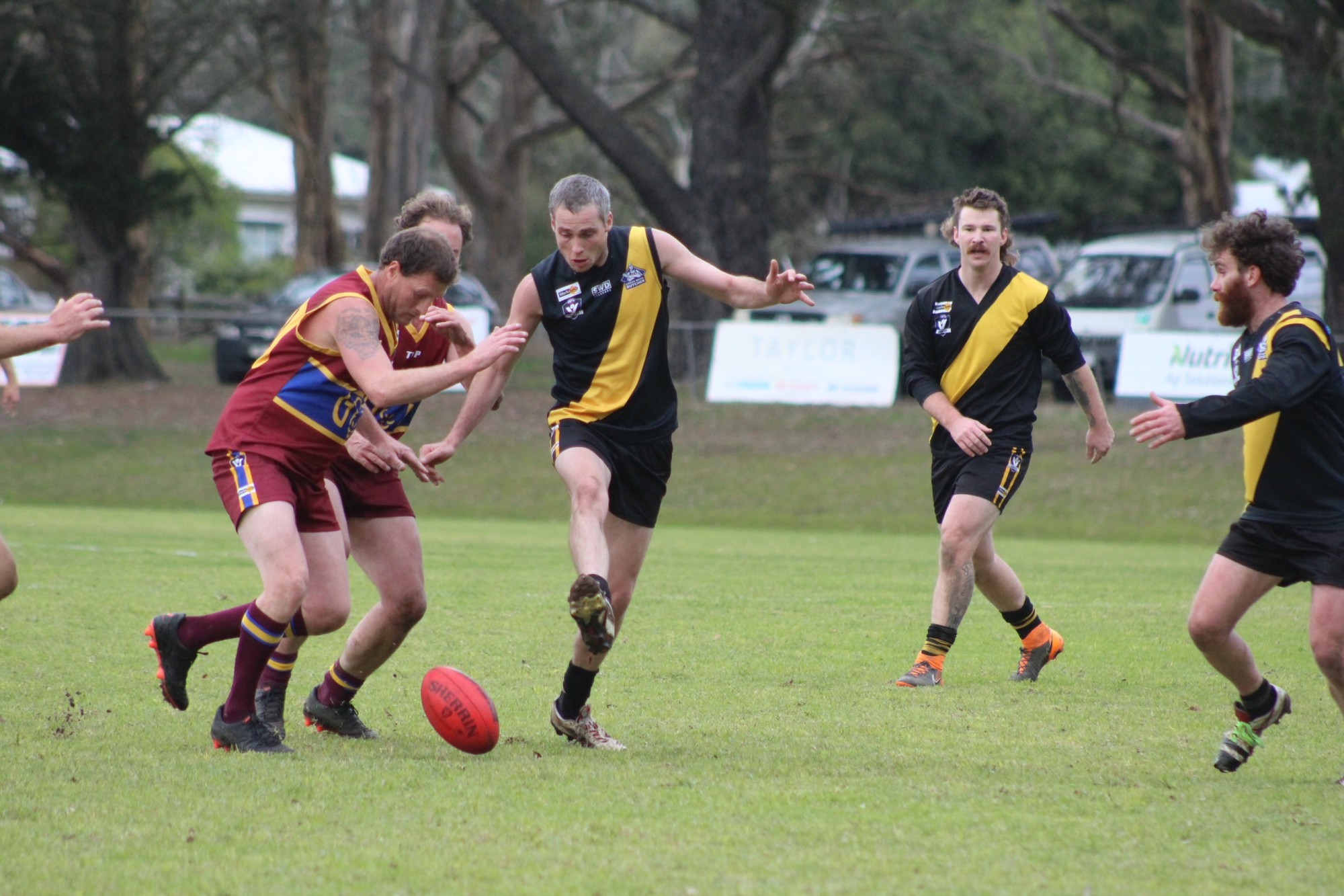 Midfielder Andy Jehu works hard for the Tigers.