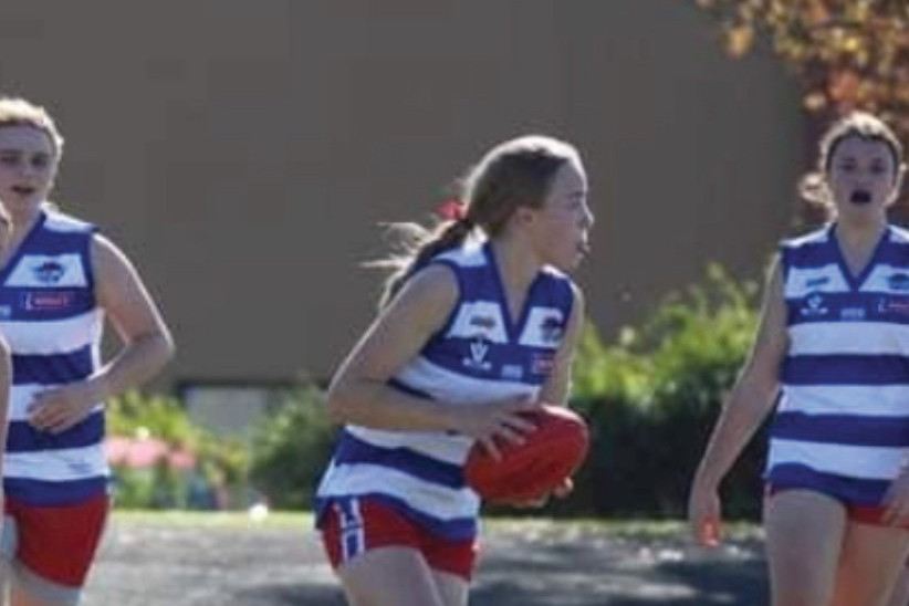 The Bloods’ Sophie Curran in action.