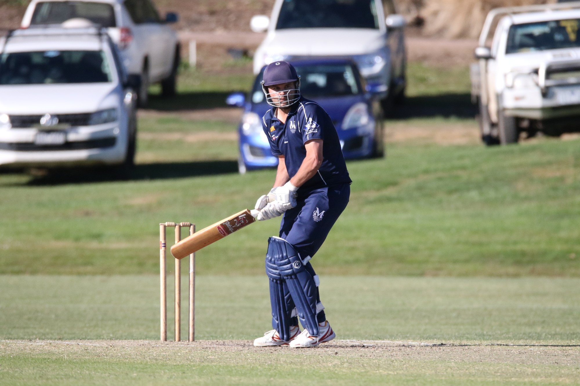 Experienced: Mortlake’s Clinton Baker shepherded his side to victory with his all-round performance.