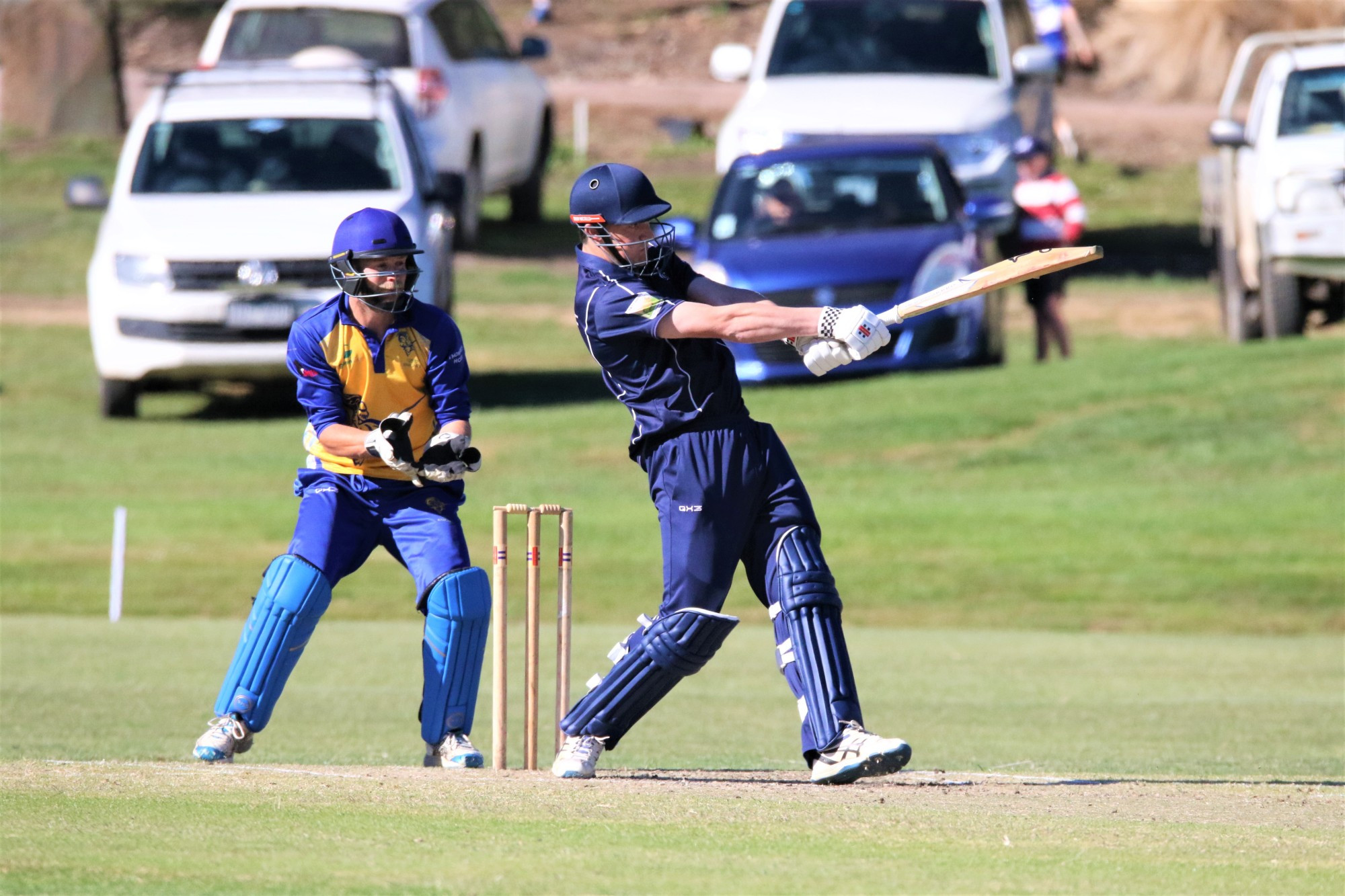 Controlled aggression: Will Kain’s fast scoring propelled Mortlake to victory over Heytesbury Rebels.