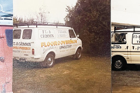 The company vehicles throughout the years. 