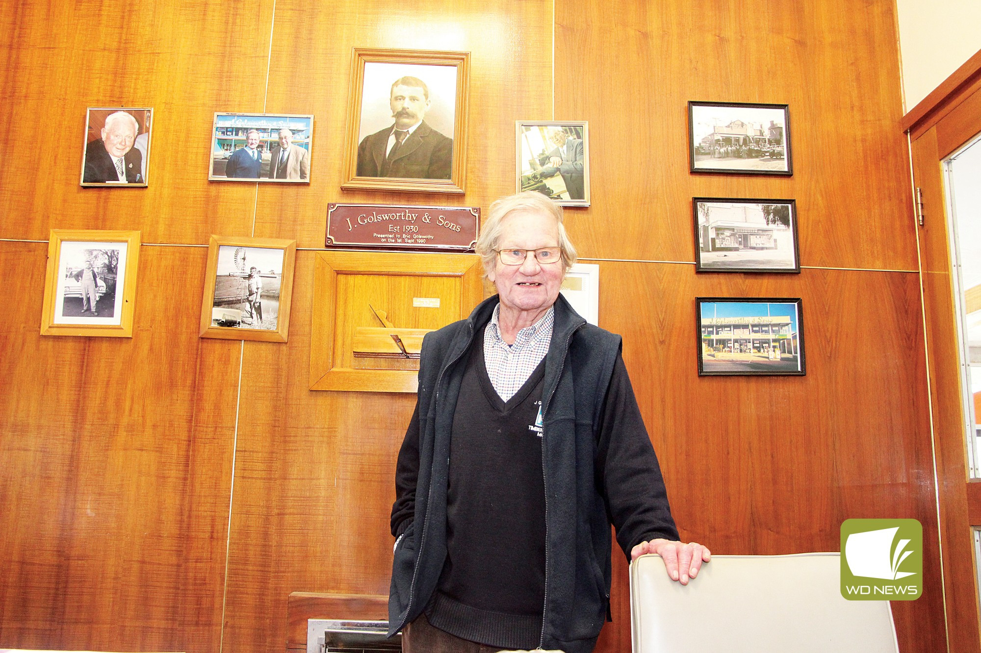 Iconic: Mortlake’s Rod Golsworthy has spent 60 years watching his family’s business, Golsworthy and Sons, help to build the community.