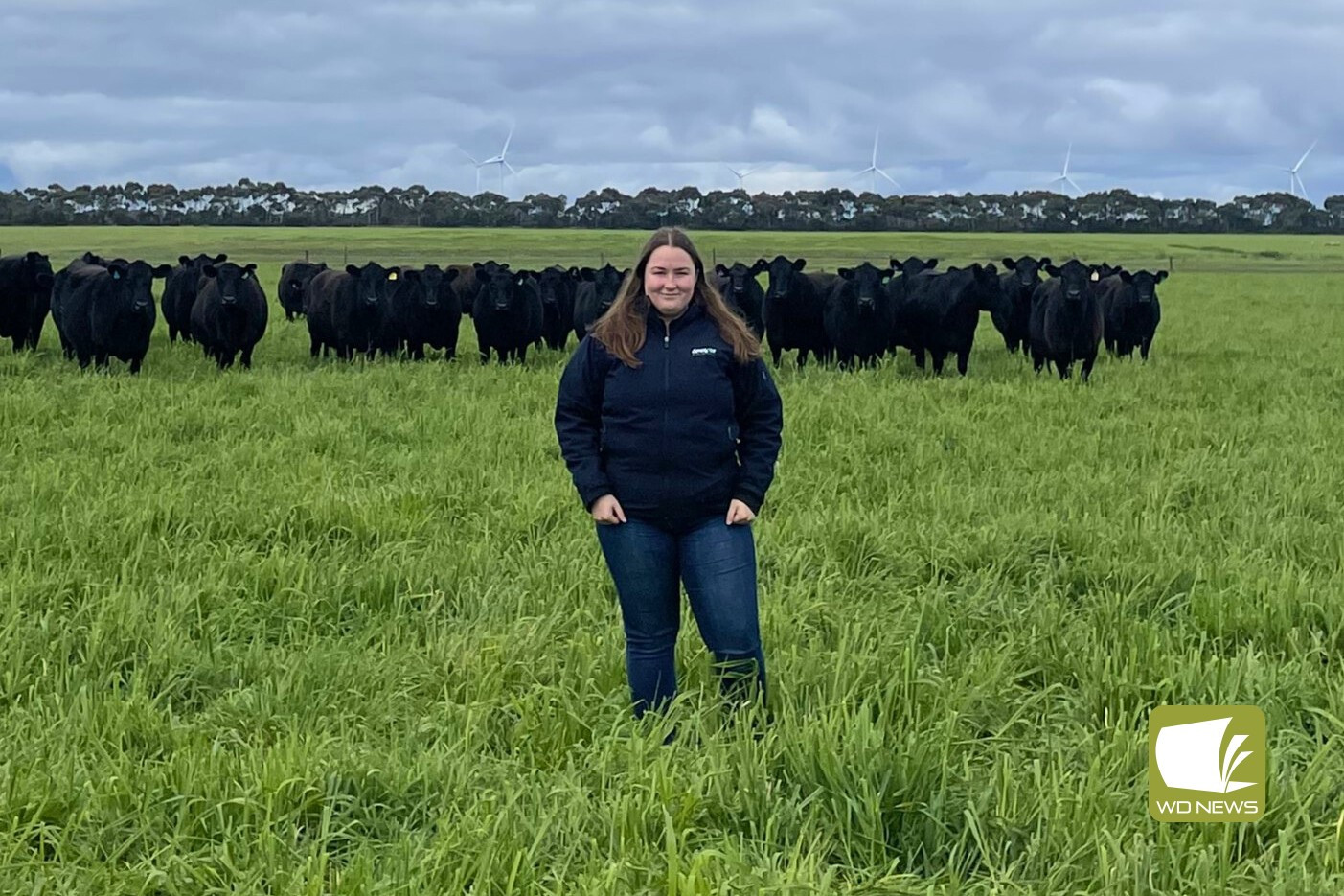 Greener grass: Ashlea Cross has ditched the city to develop experience in the beef industry.