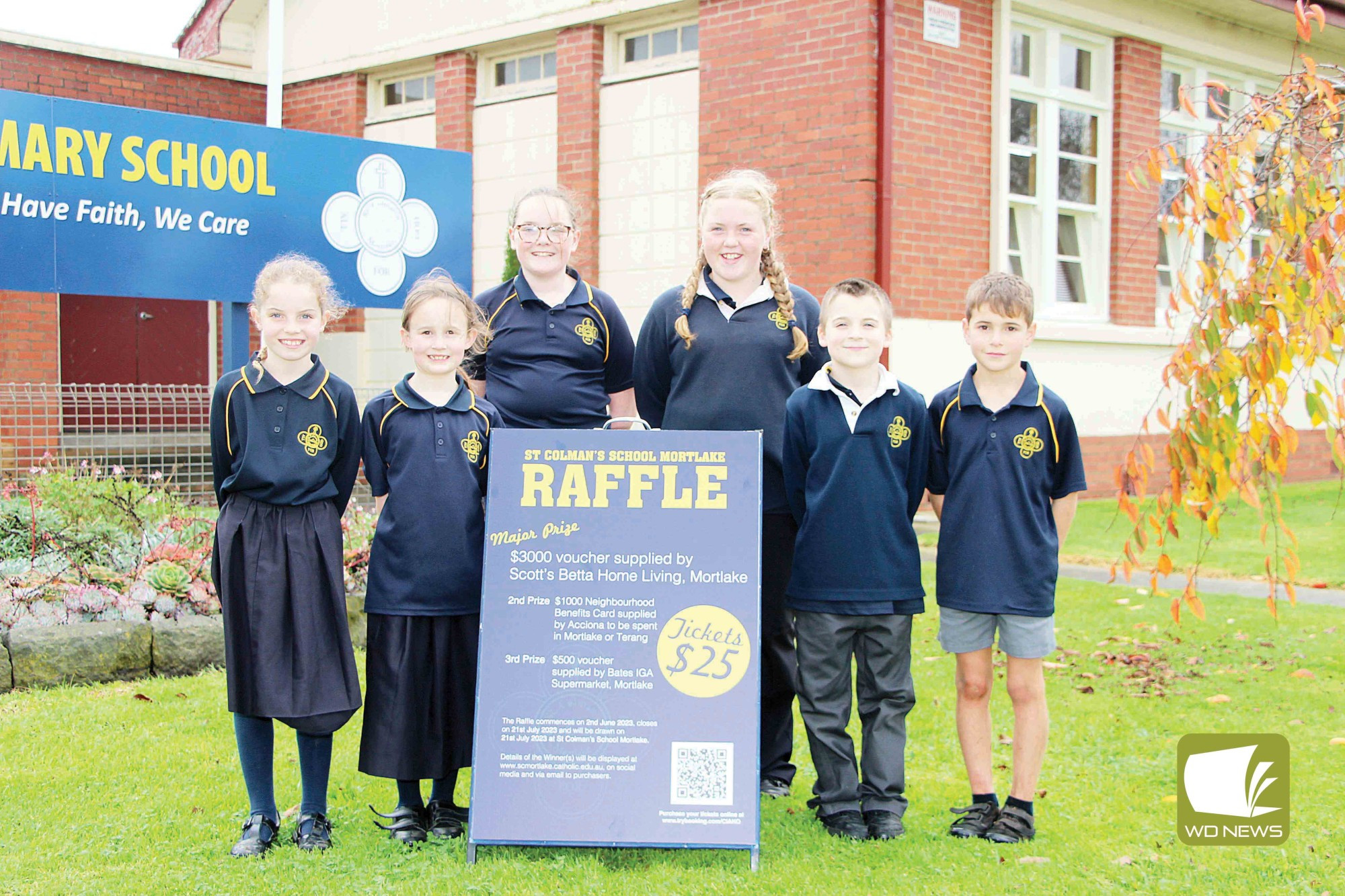 Get your tickets: St Colman’s Primary School students will take an active role in selling tickets for the school’s major raffle, with thousands of dollars in prizes up for grabs.