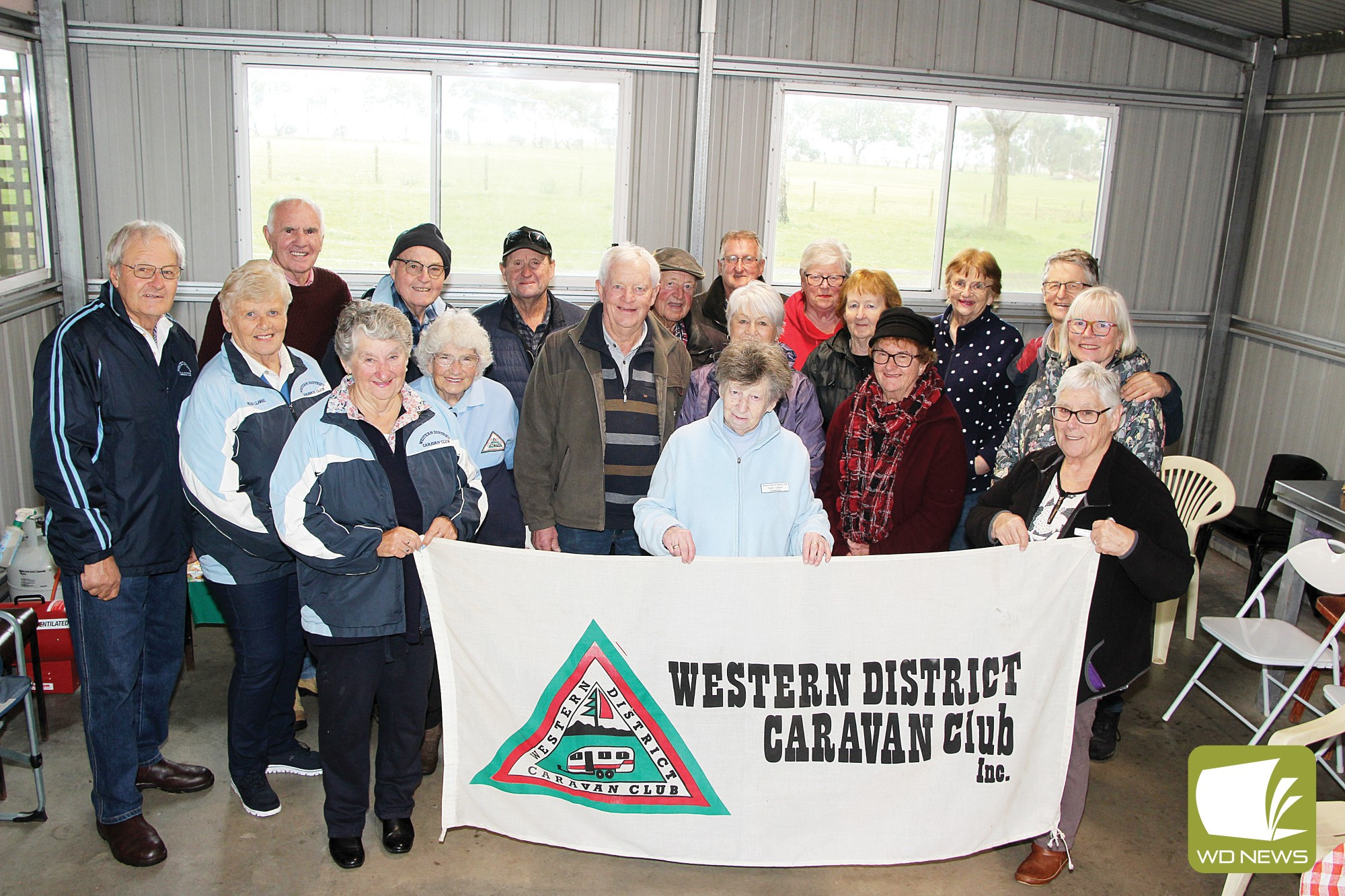 Rolling in to town: Members of the Western District Caravan Club descended on Mortlake last weekend for the club’s annual AGM.