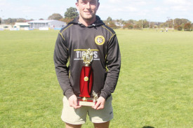 Reserves runner-up best and fairest, Tom Carmichael. 