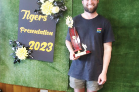 Woorndoo Mortlake’s senior runner-up best and fairest Matthew Pemberton. 