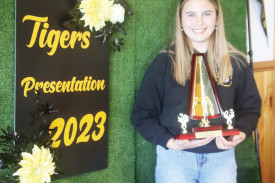 15 and under best and fairest winner Ava Wardlaw. 