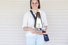 B grade best and fairest winner Tasha Killen. 