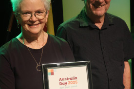 High honour: Maureen and Robert Larkins were among those to be recognised for their community service last Sunday.