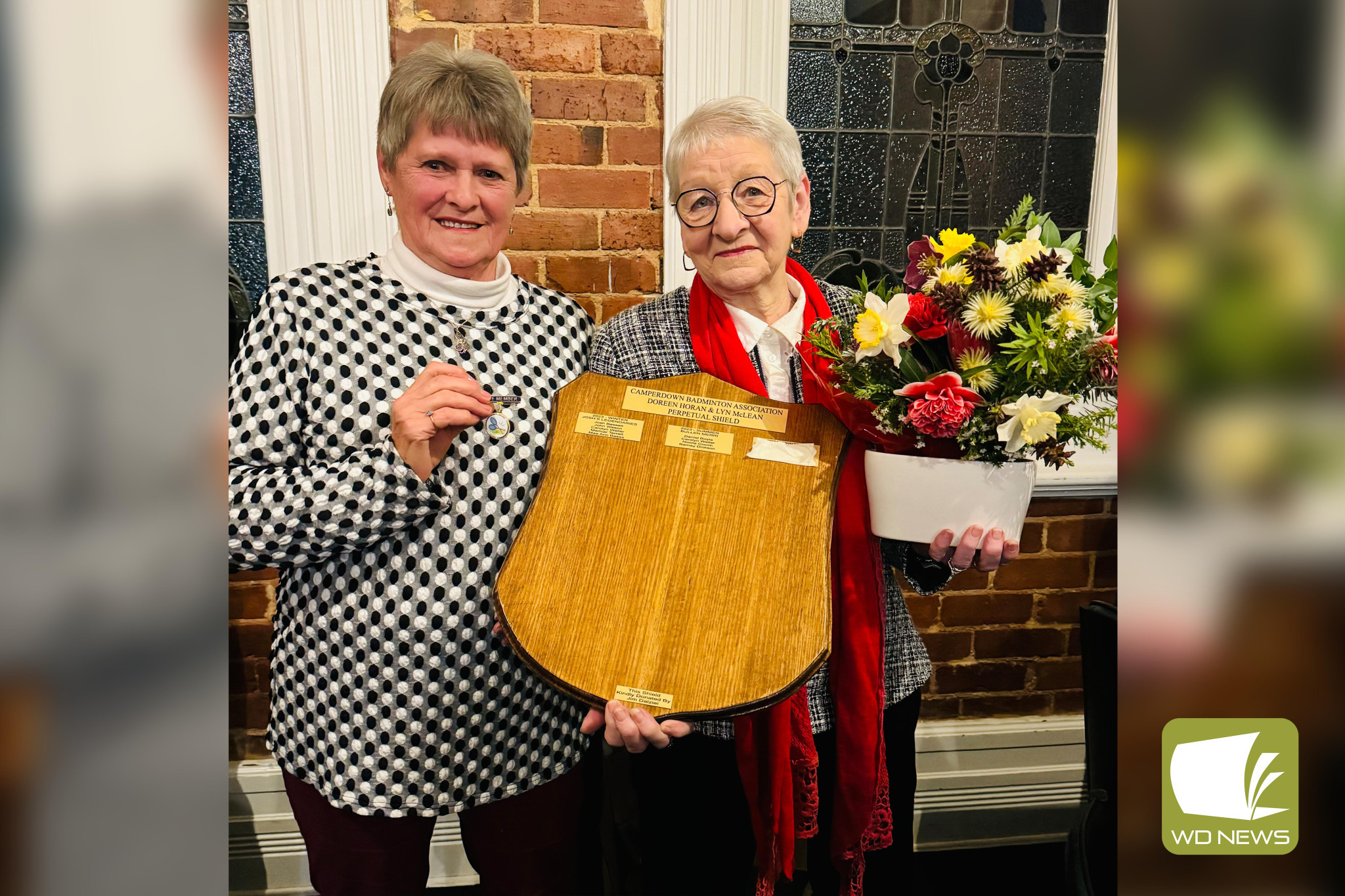 Lifelong members of the association, Lyn McLean and Doreen Horan.