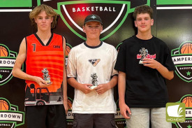 Under 17 boys best and fairest runners-up.