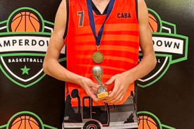 Under 17 boys Most Valuable Player Ned Molan.