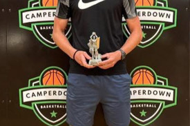 Under 17 boys goal thrower winner Oliver Clark.