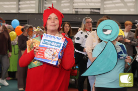 Even the teachers dressed up at Mortlake College.