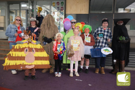The best dressed winners at this year’s Mortlake College Book Week parade were Sarah Russell (back from left), Reagan Mifsud, Declan Draffen, Isabella Reichman, Damon Mason, Leo Gardiner and Max Billing (front from left), Saviah Sebastian and Annabel Boyle.