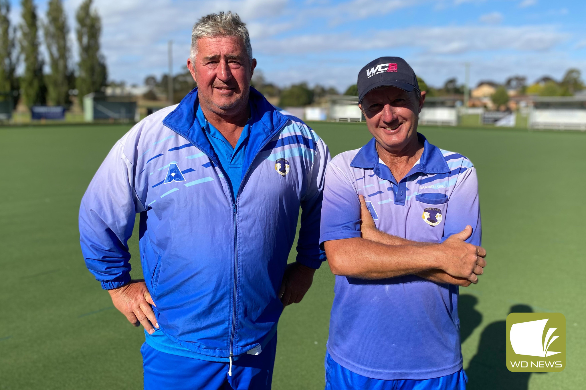 Men’s pairs champions Colin Goldsworthy and Darren Grant.