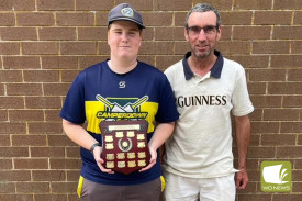 Under 21 Player of the Year Noah Riches who also won Most Improved and the Steve Wright Most Outstanding Performance Award.