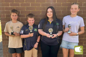 Under 13’s batting award winner was Eddie Gellie, with bowling award recipients Leroy Fisher and Ella Riches and Spirit of Cricket award winner Daisy Courtney. Most Improved winner Beau Smith was absent.