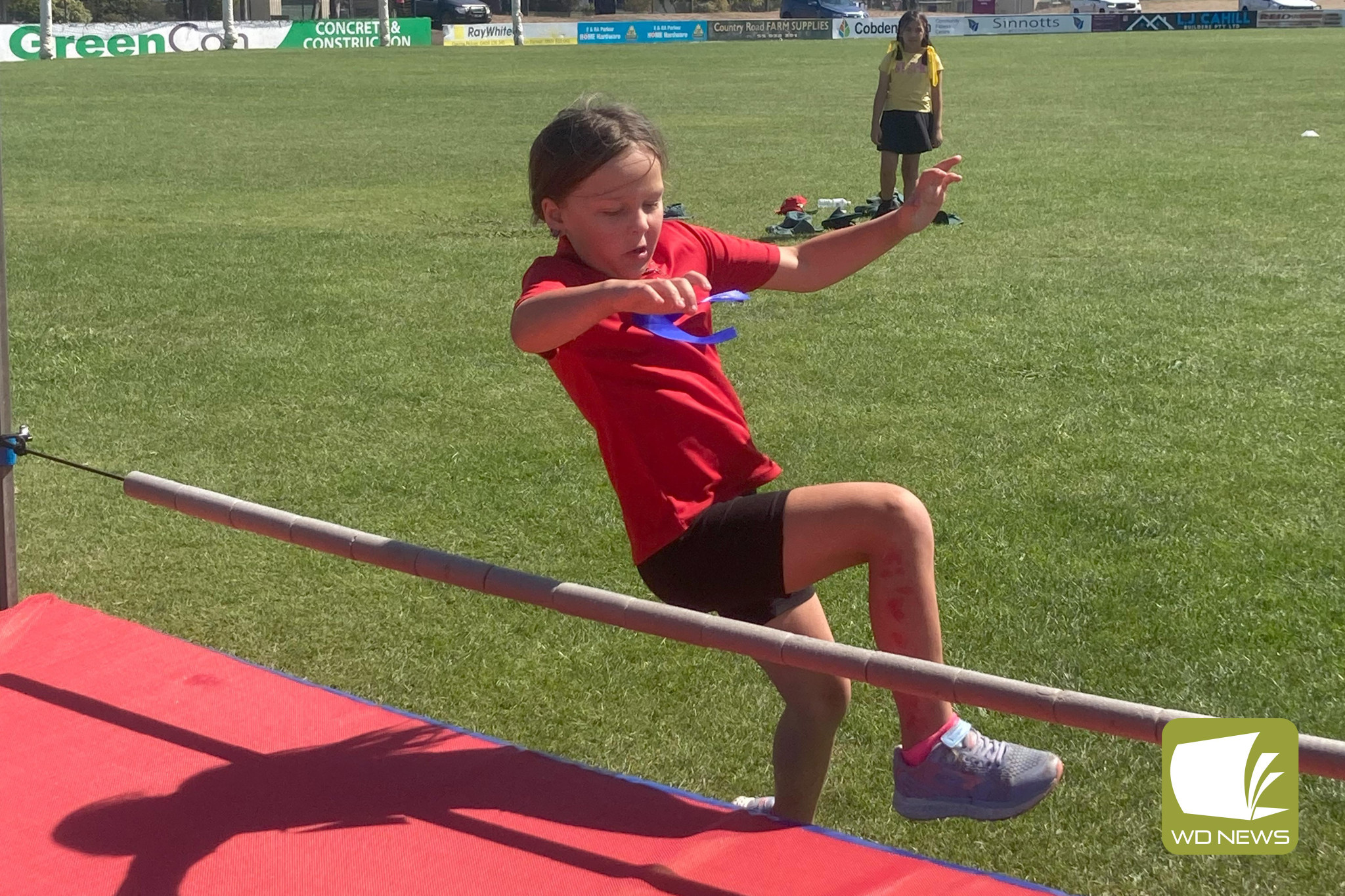 High jump was one of several events enjoyed at the house athletics sports.