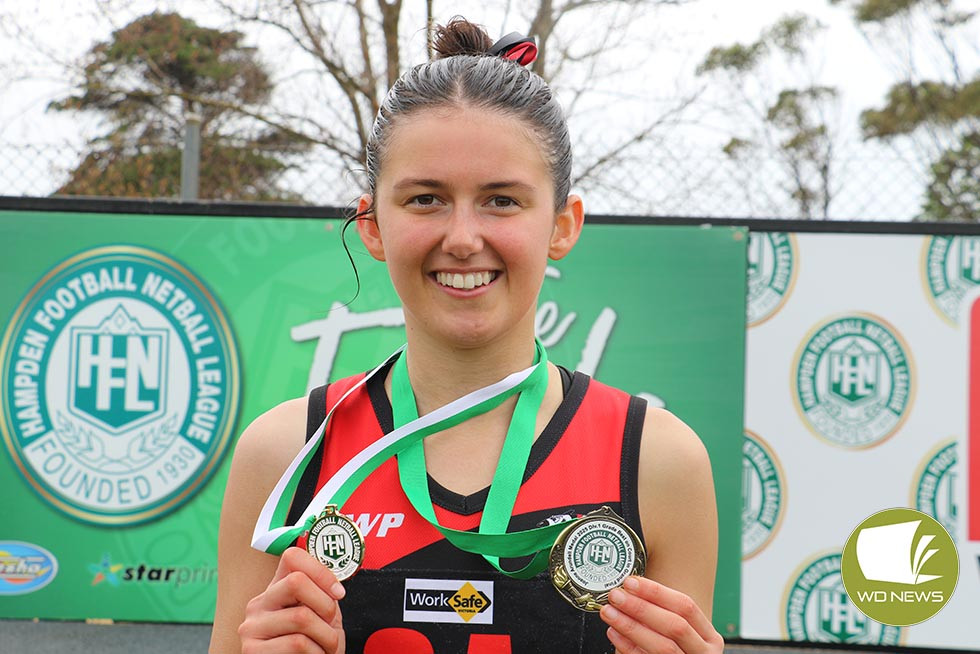 Jessica Bouchier was awarded best on court.