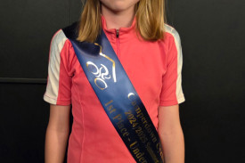 Under 13 girls age group champion Izzy.