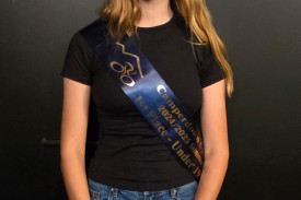 Under 19 female age group champion Thea.