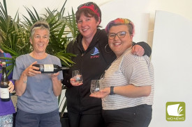 Lou, Megan and Tapanga after a winning day at the SA Keel Boat regatta.