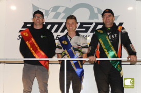 Super Rods (L-R): 2nd Daniel Grist, 1st Michael Coad, 3rd Paul Verhoeven.