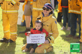 Mortlake group officer Merrilyn McCosh with her grandson Tex.