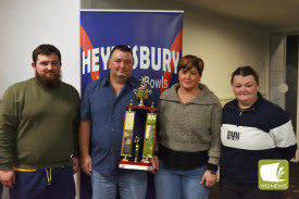 VIBBA Mixed Fours Champions; Noah, Brett, Cherie and Lara Mungean.