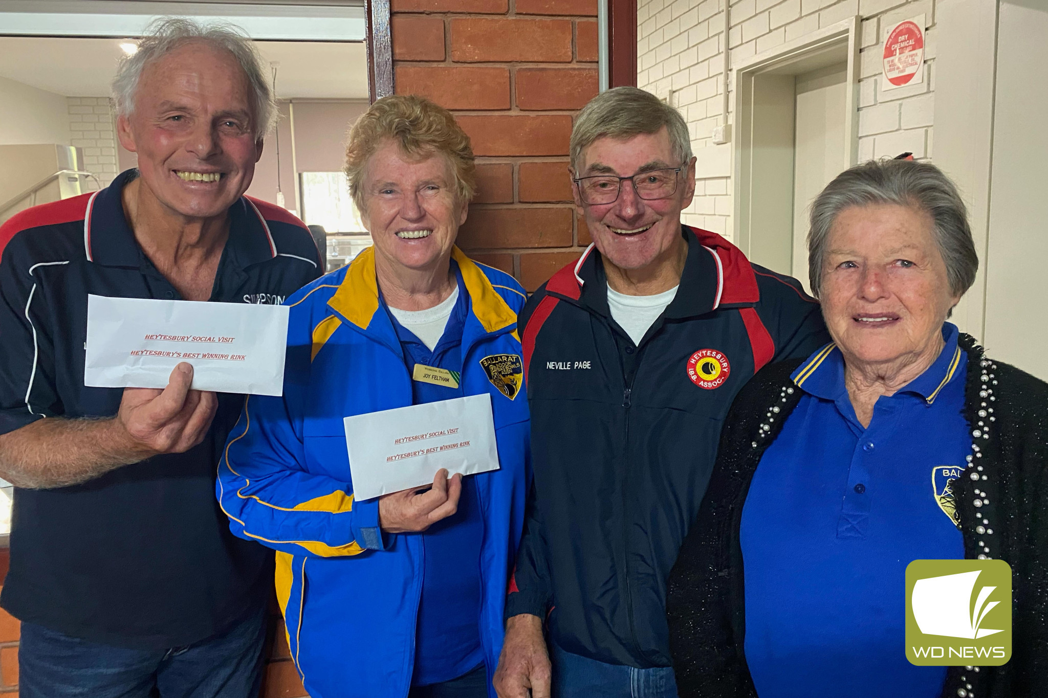 Heytesbury winners: Gary Langenhuizen (left), Joy Feltham, Neville Page and Vera Lacy.