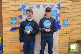 Under 16 coach’s award winners Seth Symons and Patrick Spokes.